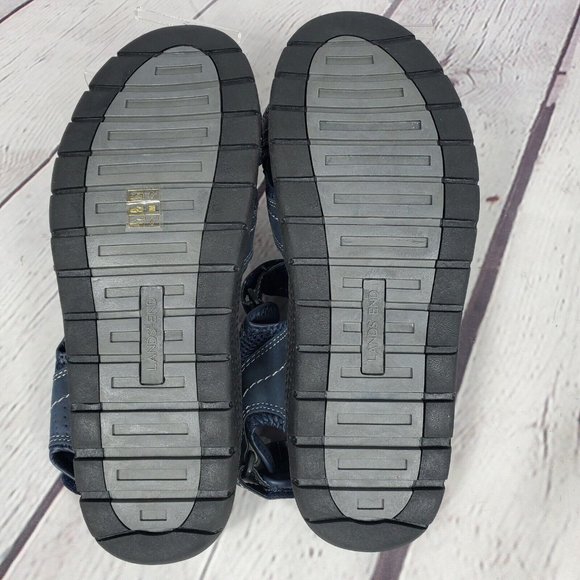 Lands End Men's Size 12 Blue Open Toe Adjustable Strap Sandals - Picture 8 of 8